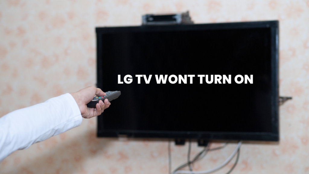 lg tv won't turn on